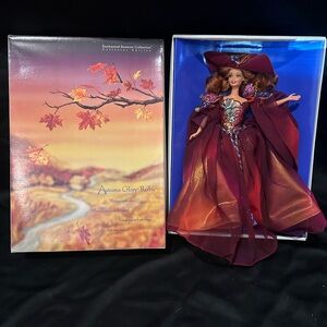 Barbie in Rich Burgundy and Gold Ensemble